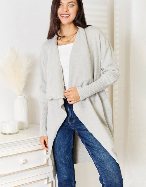 Load image into Gallery viewer, Angel Wings Open Front Duster Cardigan with Pockets
