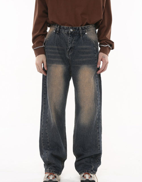 Load image into Gallery viewer, Wide Leg Men's Jeans with Pockets
