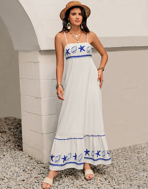 Load image into Gallery viewer, Printed Square Neck Maxi Cami Dress
