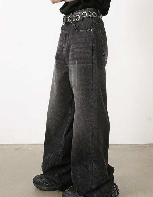 Load image into Gallery viewer, Men's Wide Leg Jeans with Pockets
