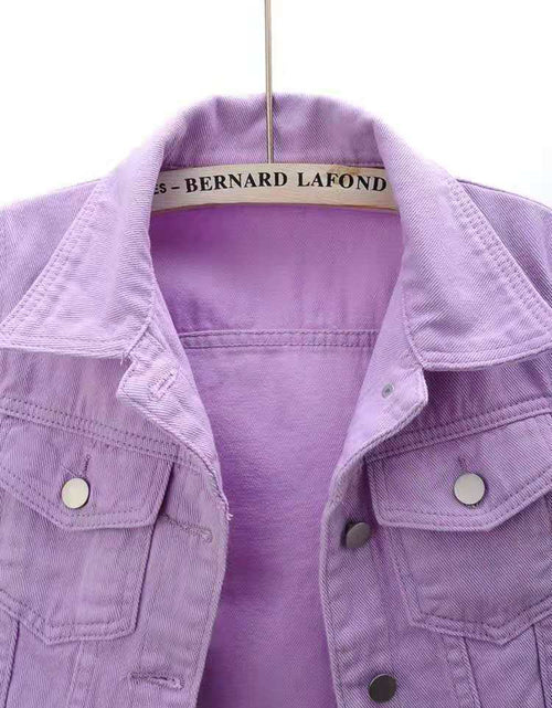 Load image into Gallery viewer, Full Size Cropped  Denim Jacket Plus Size
