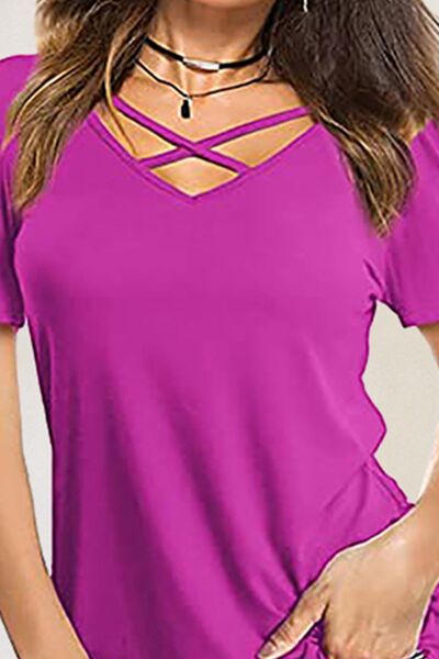 Load image into Gallery viewer, Crisscross Short Sleeve T-Shirt
