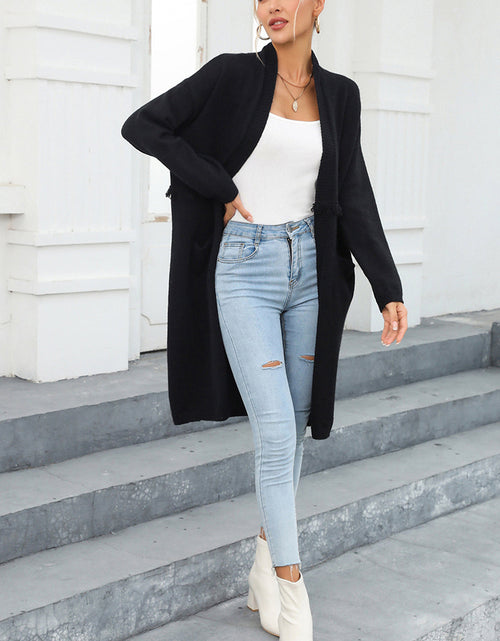 Load image into Gallery viewer, Angel Wings Open Front Pocketed Cardigan
