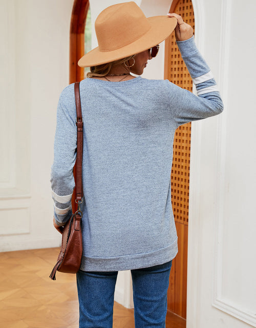 Load image into Gallery viewer, V-Neck Long Sleeve T-Shirt
