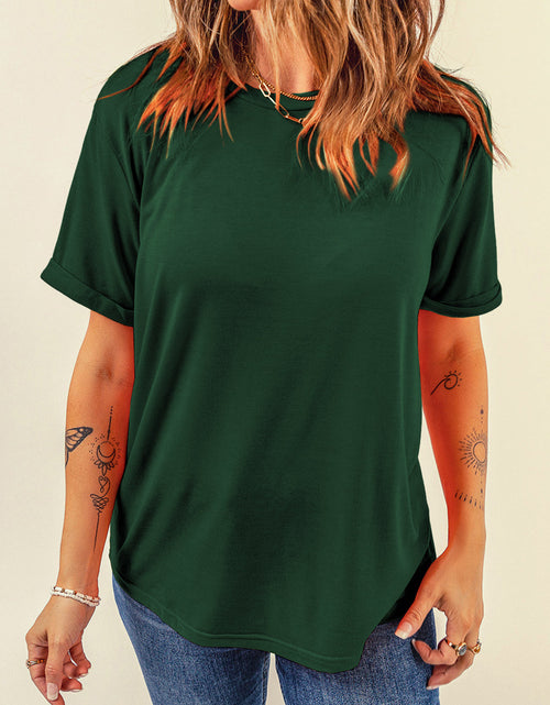 Load image into Gallery viewer, Round Neck Short Sleeve T-Shirt
