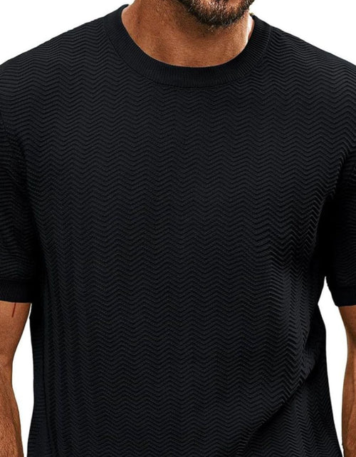 Load image into Gallery viewer, Men's Full Size Round Neck Short Sleeve T-Shirt Plus Size
