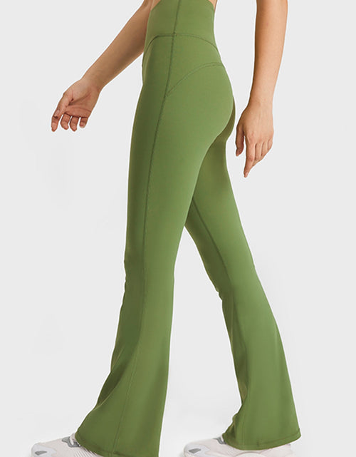 Load image into Gallery viewer, Millennia Elastic Waist Flare Yoga Pants
