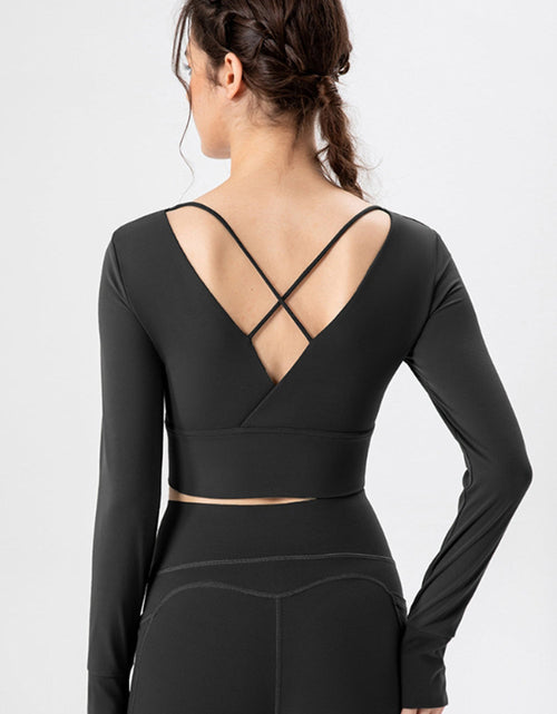 Load image into Gallery viewer, Square Neck Crisscross Active T-Shirt
