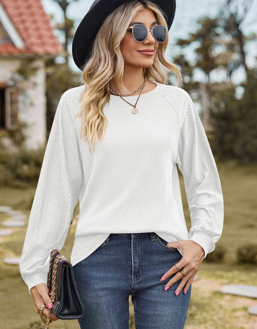 Load image into Gallery viewer, Round Neck Raglan Sleeve Sweatshirt
