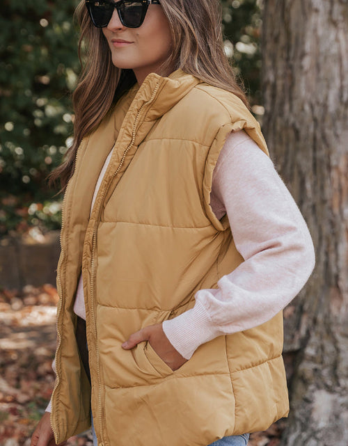 Load image into Gallery viewer, Zip Up Vest Coat with Pockets
