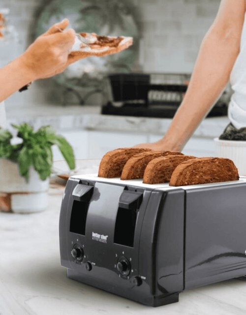 Load image into Gallery viewer, Better Chef Wide Slot 4-Slice Dual Control Toaster by Jupiter Gear Home
