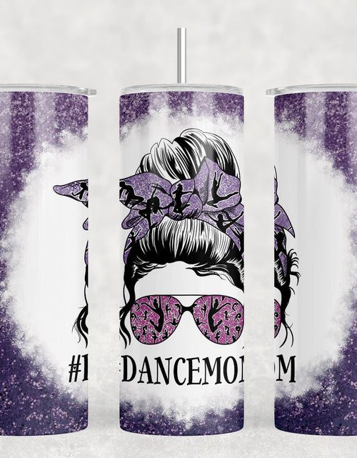 Load image into Gallery viewer, Dance Mom - 20 oz Steel Skinny Tumbler - Optional Blue Tooth Speaker - Speaker Color will Vary by Rowdy Ridge Co
