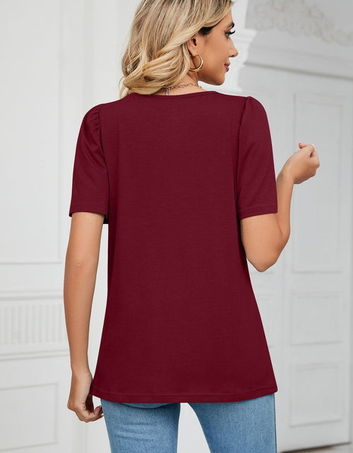 Load image into Gallery viewer, Square Neck Puff Sleeve T-Shirt
