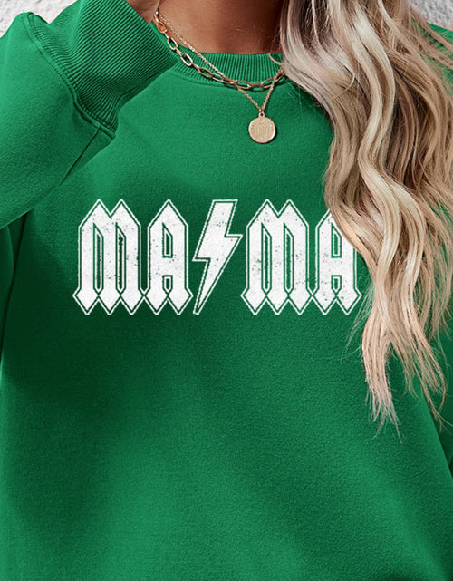 Load image into Gallery viewer, Letter Graphic Dropped Shoulder Sweatshirt
