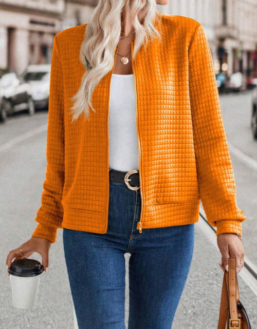 Load image into Gallery viewer, Zip Up Long Sleeve Jacket
