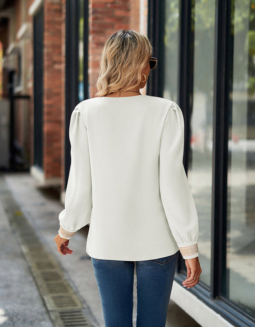Load image into Gallery viewer, V-Neck Long Sleeve Blouse
