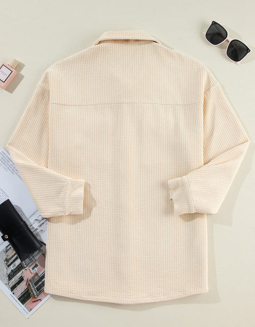 Load image into Gallery viewer, Pocketed Button Up Dropped Shoulder Shacket
