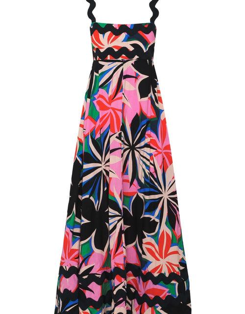 Load image into Gallery viewer, Printed Square Neck Wide Strap Dress
