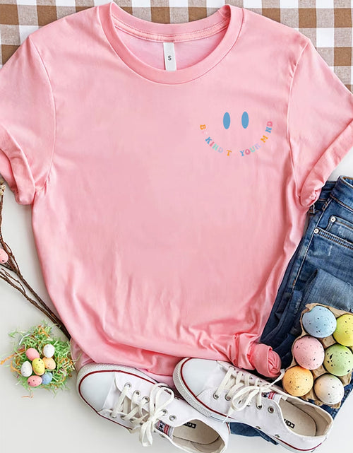 Load image into Gallery viewer, Letter Graphic Round Neck Short Sleeve T-Shirt
