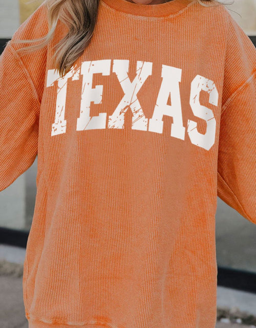 Load image into Gallery viewer, TEXAS Round Neck Long Sleeve Sweatshirt
