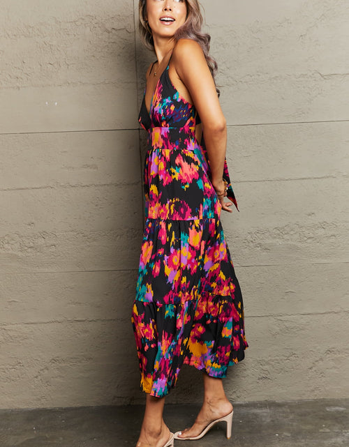 Load image into Gallery viewer, Perfee Cutout Spaghetti Strap Tiered Dress
