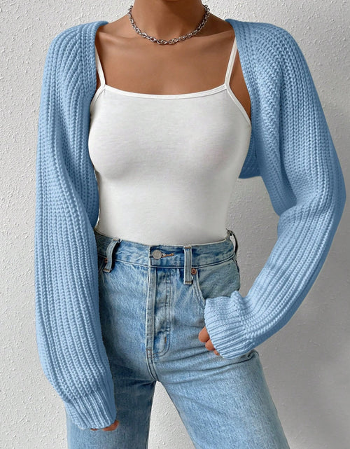 Load image into Gallery viewer, Honey Open Front Long Sleeve Cropped Cardigan
