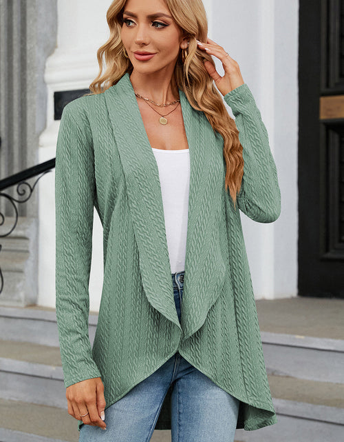 Load image into Gallery viewer, Open Front Long Sleeve Cardigan
