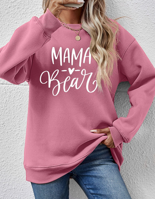Load image into Gallery viewer, Letter Graphic Round Neck Long Sleeve Sweatshirt
