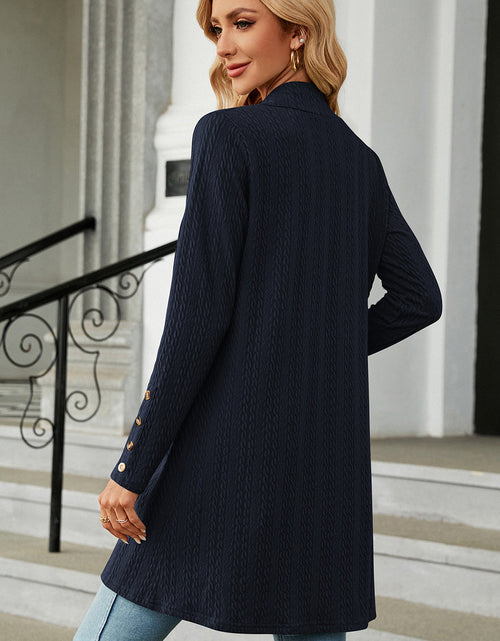 Load image into Gallery viewer, Open Front Long Sleeve Cardigan
