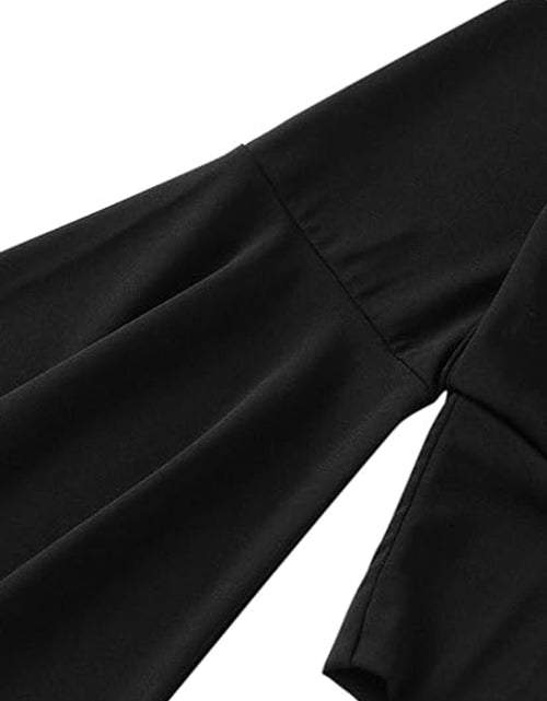 Load image into Gallery viewer, Plunge Flare Sleeve Cropped Top
