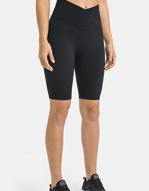 Load image into Gallery viewer, Millennia High Waist Biker Shorts with Pockets
