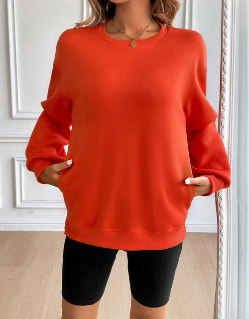 Load image into Gallery viewer, Ivy Lane Round Neck Long Sleeve Sweatshirt
