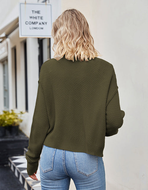 Load image into Gallery viewer, Button Down Exposed Seam Cardigan
