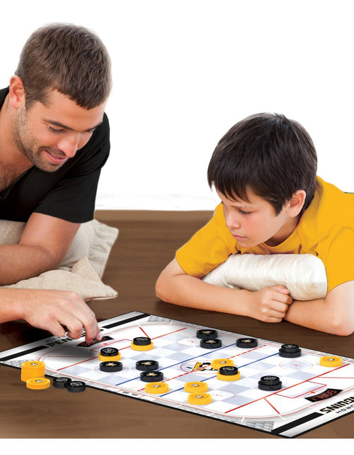 Load image into Gallery viewer, Pittsburgh Penguins Checkers Board Game by MasterPieces Puzzle Company INC
