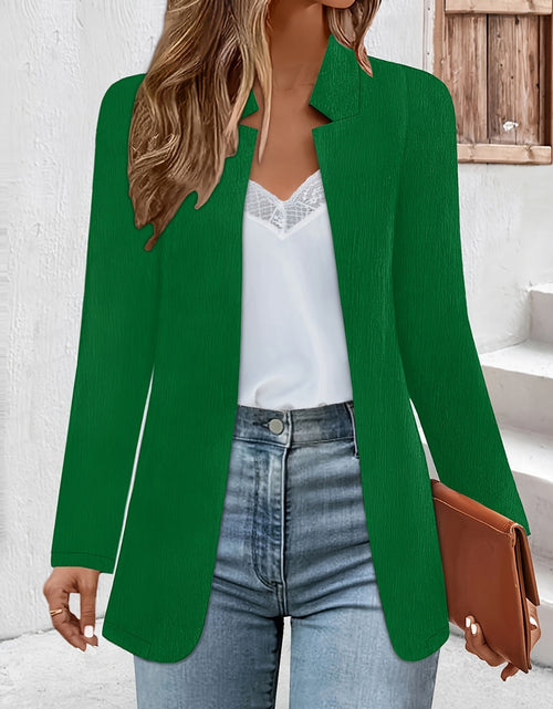 Load image into Gallery viewer, Open Front Long Sleeve Jacket
