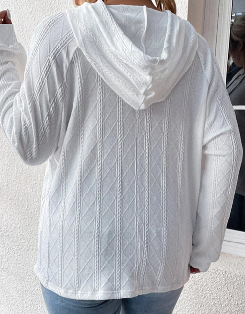 Load image into Gallery viewer, Full Size Drawstring Long Sleeve Hoodie
