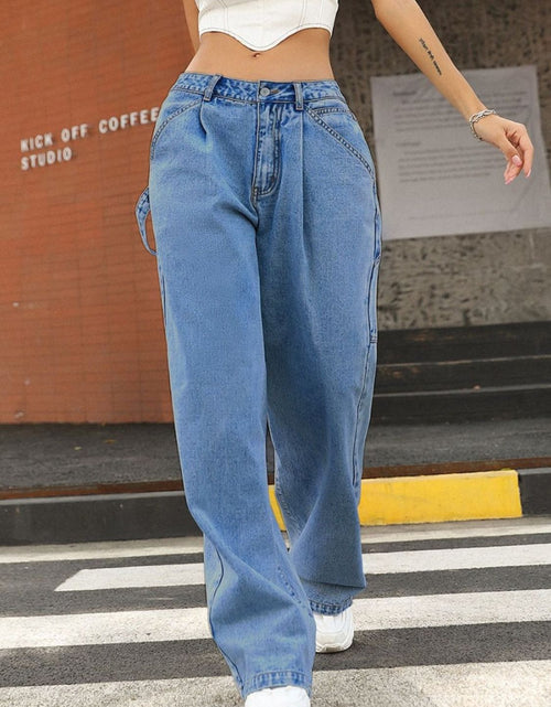 Load image into Gallery viewer, Wide Leg Jeans with Pockets
