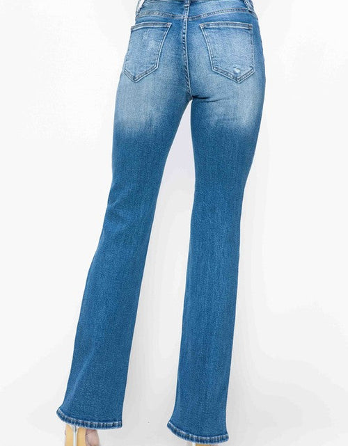 Load image into Gallery viewer, bytos Full Size Distressed High Rise Jeans with Pockets
