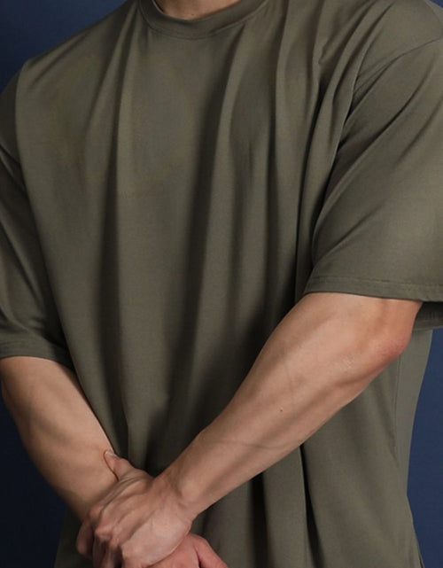 Load image into Gallery viewer, Men's Plus Size Round Neck Half Sleeve T-Shirt
