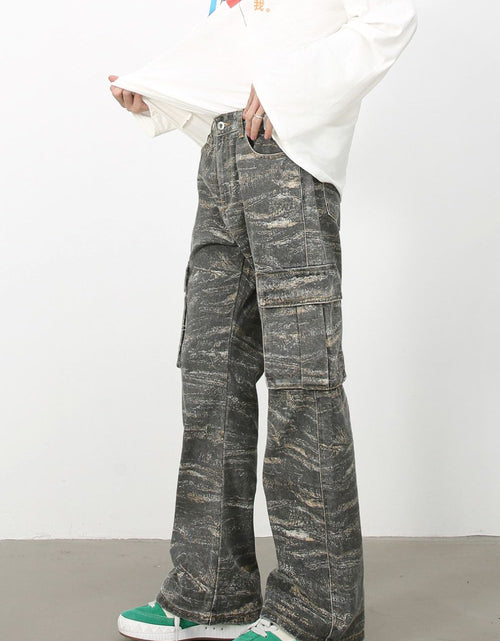 Load image into Gallery viewer, Men's Baggy Jeans with Cargo Pockets
