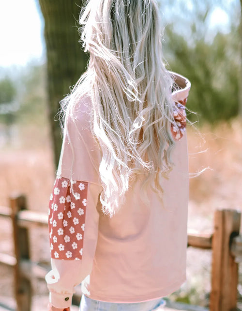 Load image into Gallery viewer, Drawstring Star Long Sleeve Hoodie
