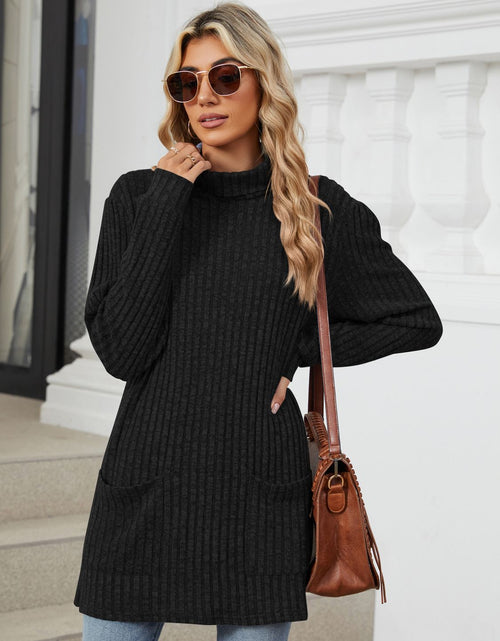 Load image into Gallery viewer, Ribbed Mock Neck Long Sleeve T-Shirt
