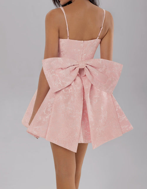 Load image into Gallery viewer, Satin Mini Cami Dress with Bow
