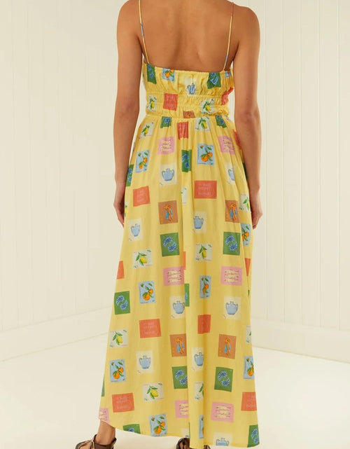 Load image into Gallery viewer, Printed Square Neck Maxi Cami Dress
