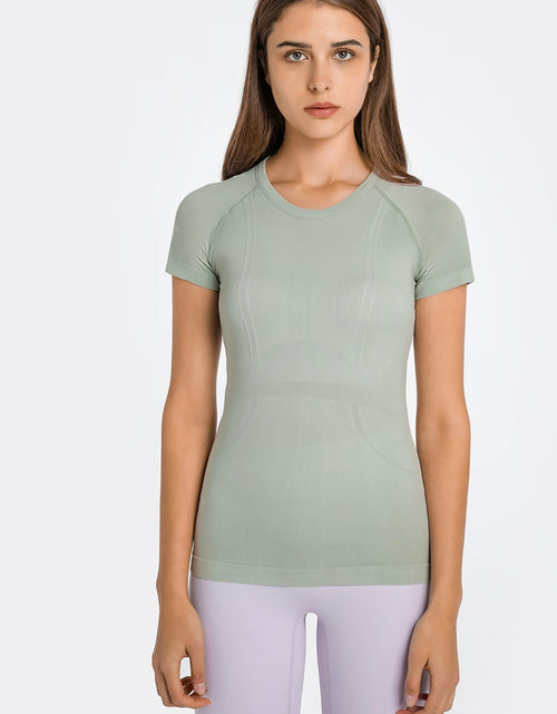 Load image into Gallery viewer, Millennia Round Neck Short Sleeve Active T-Shirt
