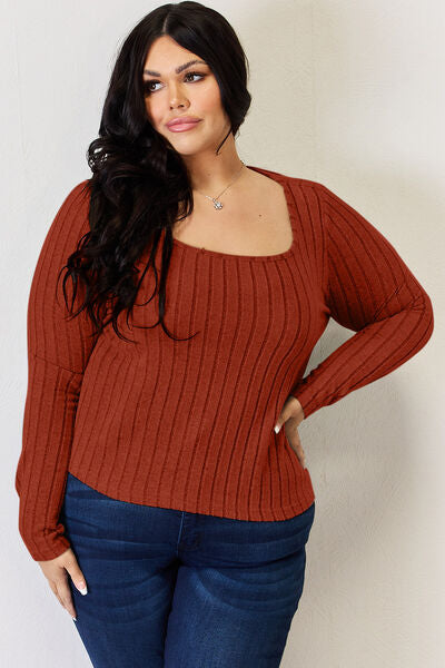 Load image into Gallery viewer, Basic Bae Full Size Ribbed Long Sleeve T-Shirt

