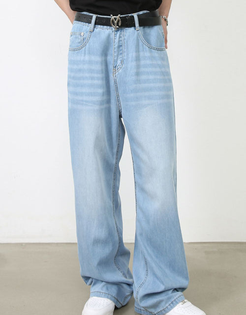 Load image into Gallery viewer, Men's Wide Leg Jeans with Pockets
