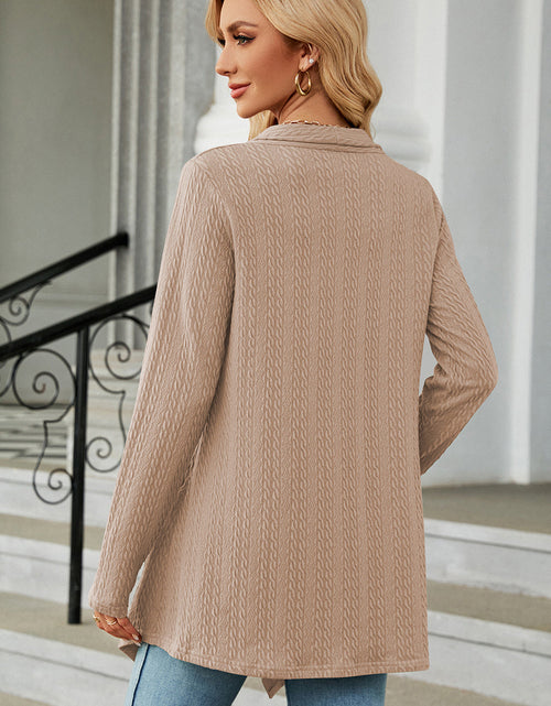 Load image into Gallery viewer, Open Front Long Sleeve Cardigan
