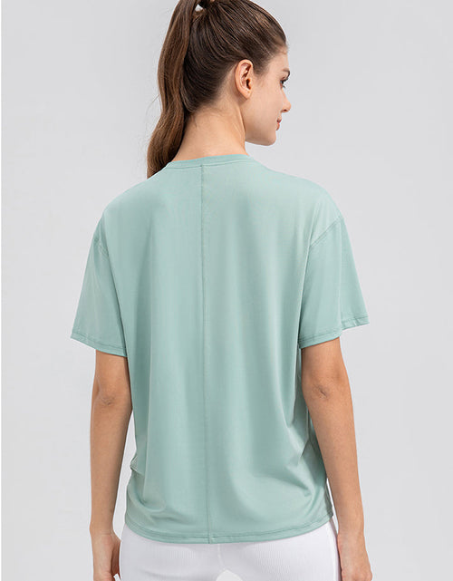 Load image into Gallery viewer, Round Neck Short Sleeve Active Top
