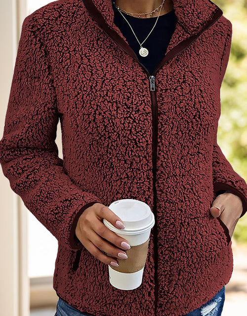 Load image into Gallery viewer, Pocketed Zip Up Turtleneck Jacket
